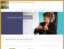 Tablet Screenshot of christydeback.nl